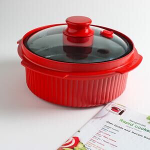 Rangemate 1.7qt Microwave Rapid Cooker with Glass Lid "RARE"